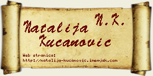 Natalija Kucanović vizit kartica